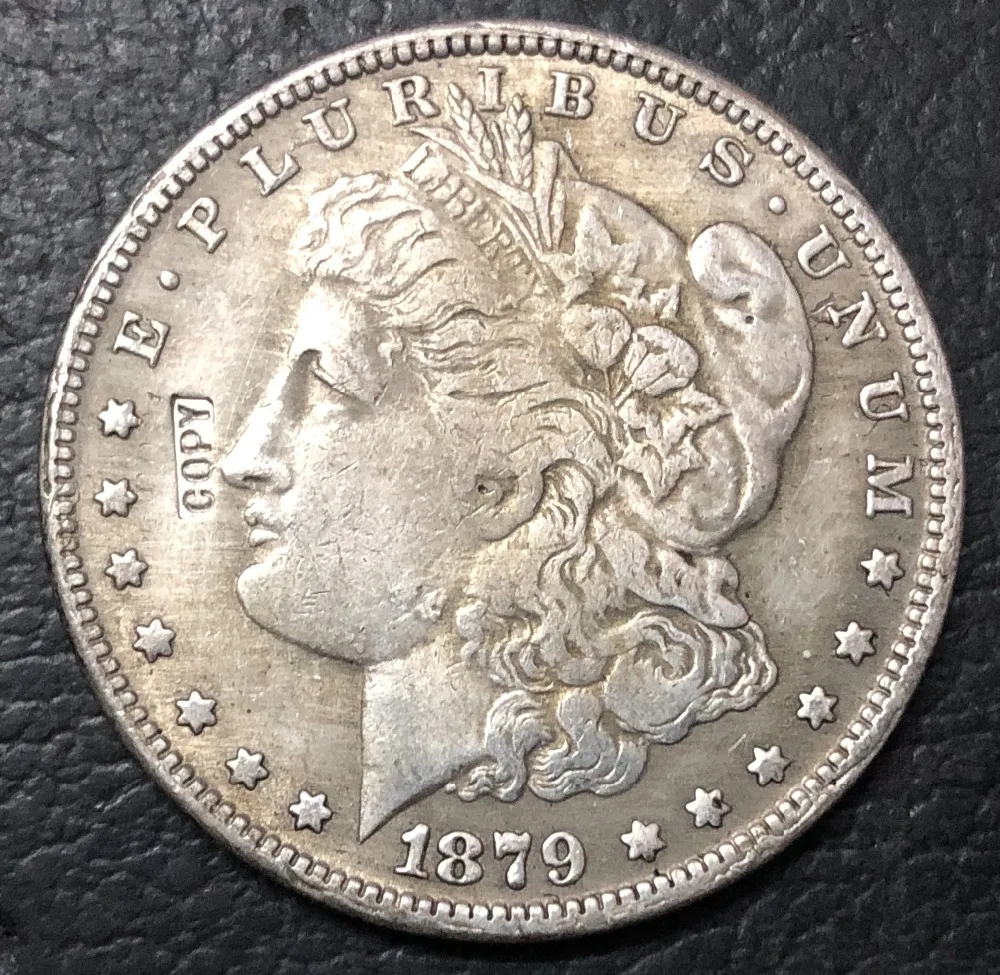 1879 (P.S.O) Соединенные Штаты Morgan One Dollar Посеребренная копия монеты (Выберите любой