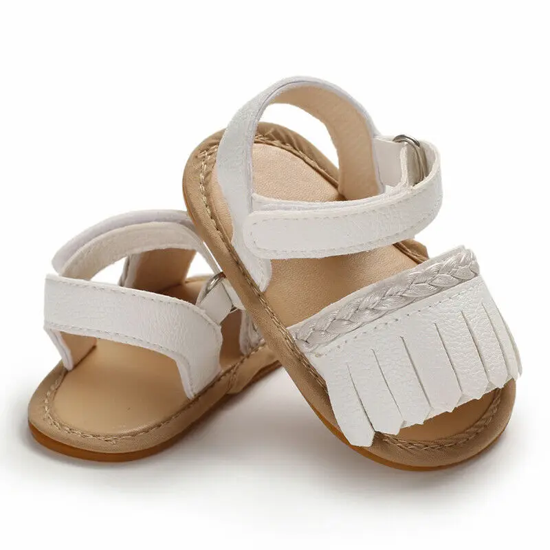 

Baby Girls Shoes Toddler Booties Infant Kids Sandals Newborn PU Crib Shoes Soft Sole Prewalker Tassel Anti-slip Booties
