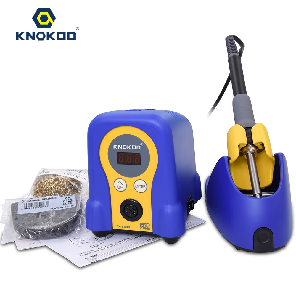 KNOKOO высокое качество FX 888D Бессвинцовая цифровая Smd T12 паяльная станция|Паяльные