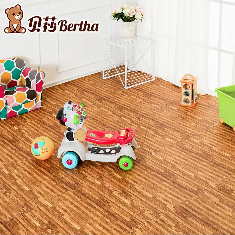 Bertha Baby Play Мат деревянная головоломка коврики EVA пена мат дети играют Упражнение