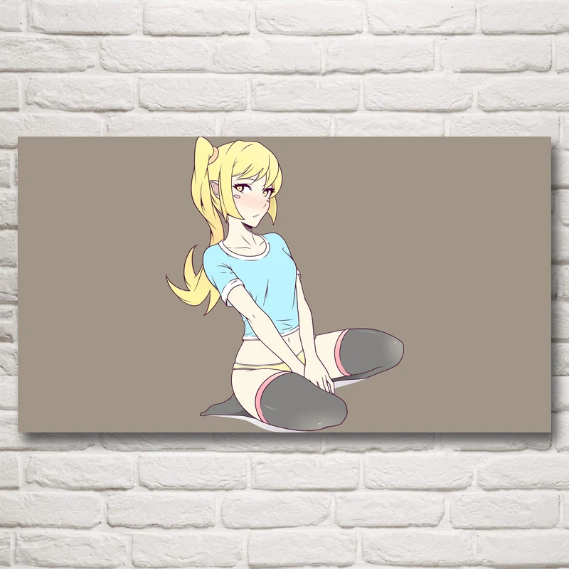 FOOCAME Monogatari серия Аниме Девушки Искусство Шелковые Плакаты и печать украшение дома настенные картины для гостиной 20x36 дюймов