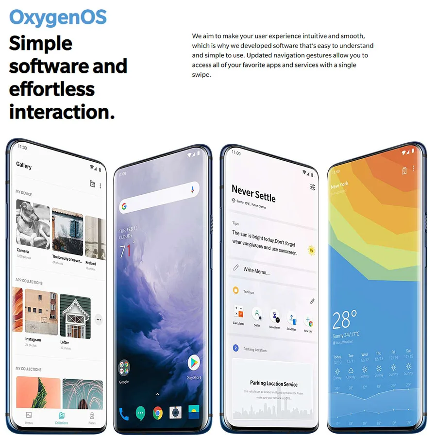 Оригинальный смартфон OnePlus 7 Pro 8G 256G 6 67 ''Snapdragon855 48MP камера с жидким AMOLED дисплеем