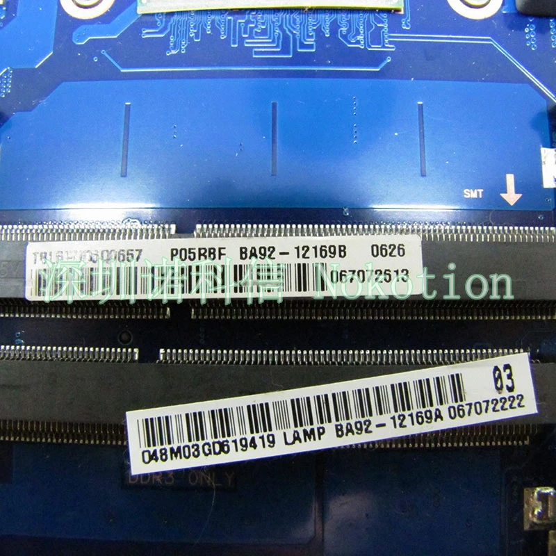 NOKOTION BA92-12169A BA92-12169B BA41-02206A материнская плата для ноутбука Samsung NP270 NP270E5E SR08N Celeron 847