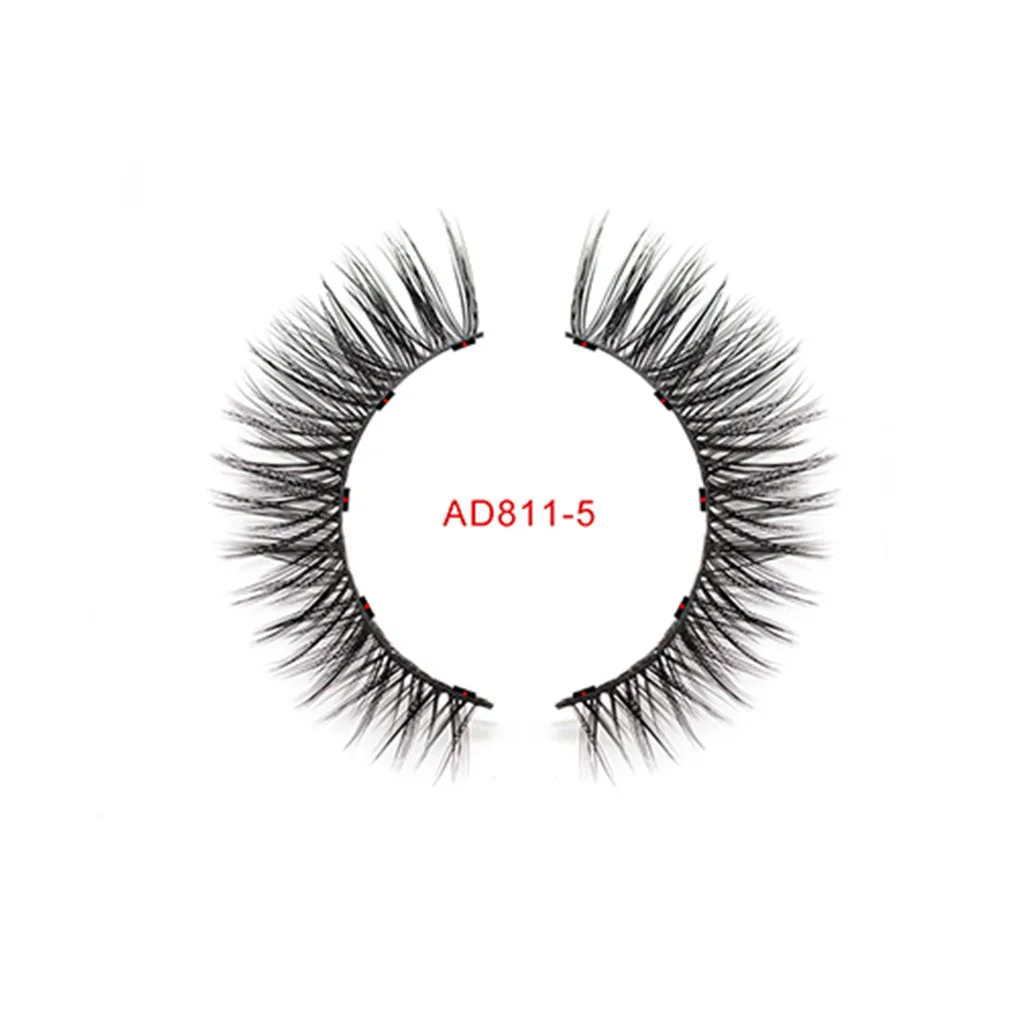 A New Fashion Eyelashes Eyeliner Eyelash Curler Set 5 Magnet Liquid Eyeliner Eyelashe With Eyeliner Tweezers Set - Цвет: A