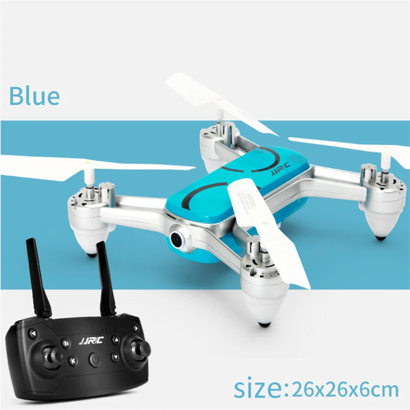 blue JJRC A351HW ZW следование wifi 1080P HD камера Дрон RC Квадрокоптер складной RTF RC уличные игрушки подарок высокая скорость RC Вертолет VS M69 - Цвет: blue