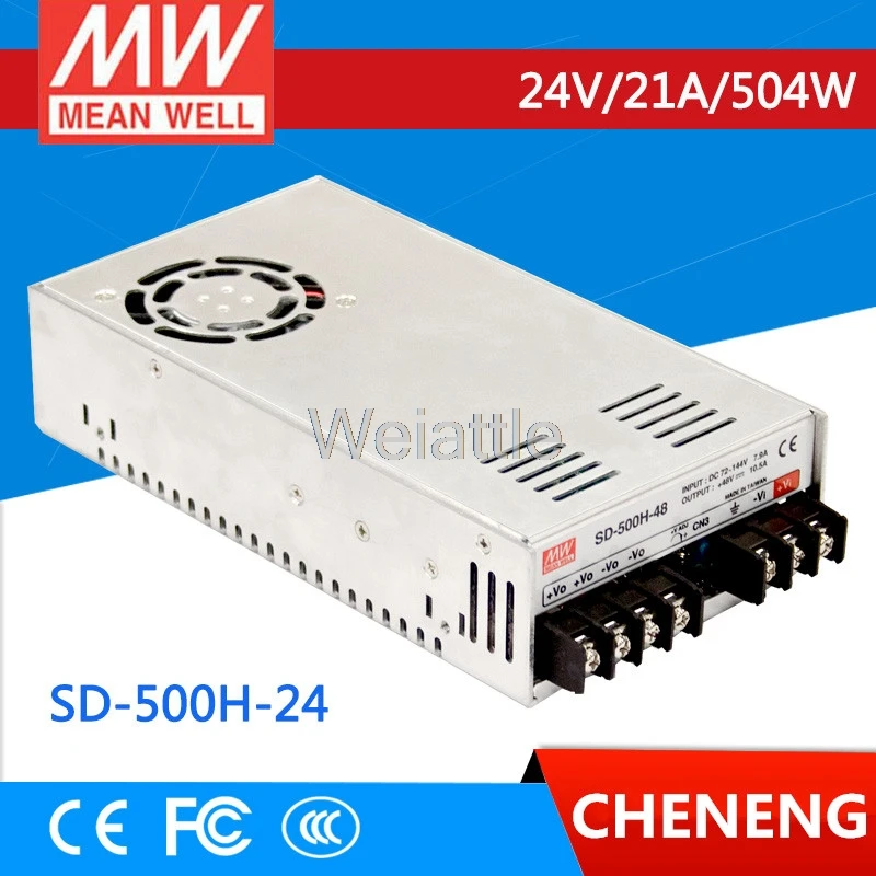 

MEAN WELL оригинальный SD-500H-24 24В 21а meanwell SD-500 24В 504 Вт одновыходной DC-DC конвертер