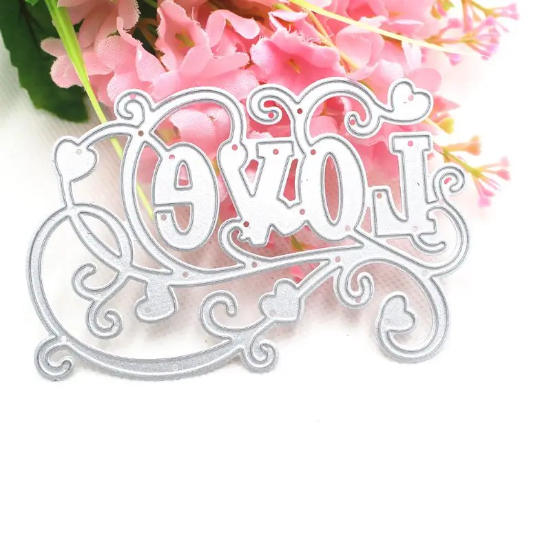 Carbon Steel Love Cutting Die Embossing Stencil Templates Mold Paper Art Craft Scrapbook Bookmark Card | Дом и сад