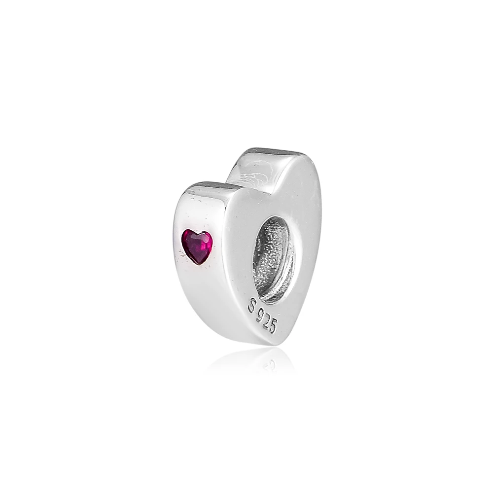 Подходит для браслетов Pandora с подвесками 100% 925 пробы серебряные украшения двумя