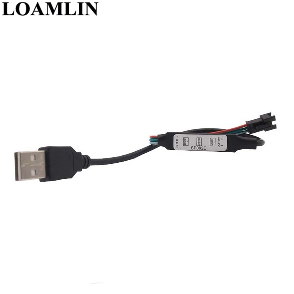 Светодиодный контроллер USB WS2811 WS2812 3 клавиши мини Диммер разъем SP002E драйвер WS2812B IC Красочные 5050 RGB светодиодные ленты DC5-24V