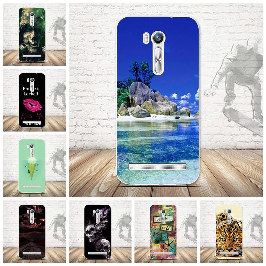 Роскошный чехол для ASUS Zenfone Go ZB551KL телефона 5 дюйма силиконовая задняя крышка ZenFone