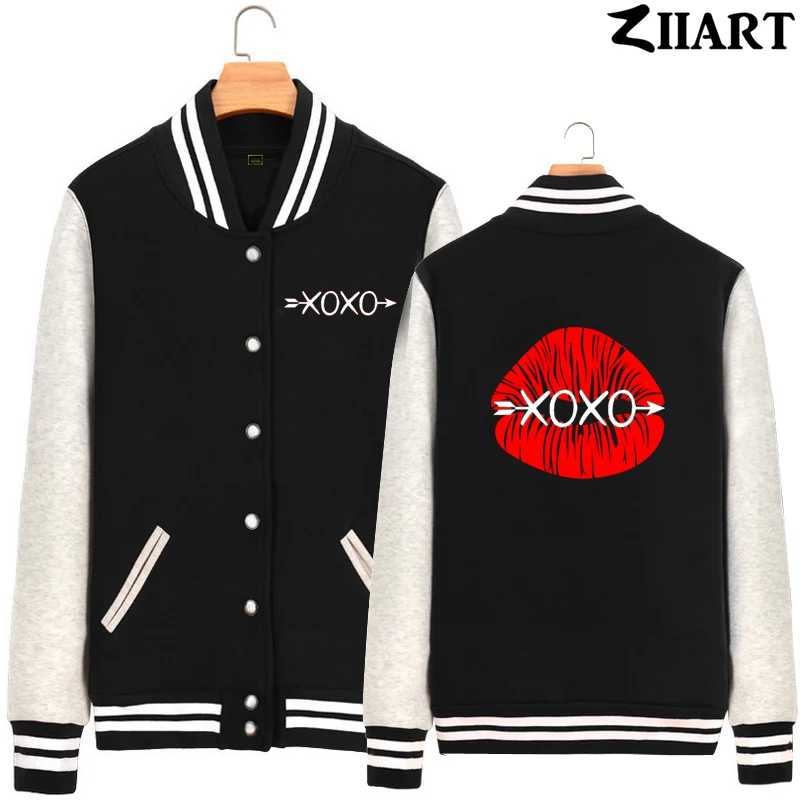 Xoxo Hug And Kisses любовь губы красное сердце печать текст руки пара одежда девушки