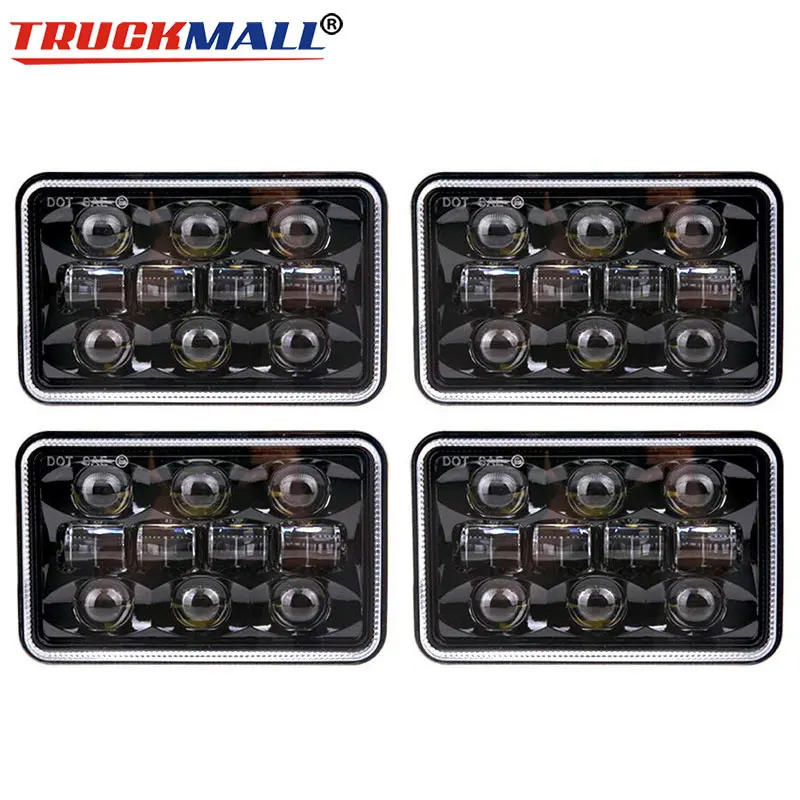 Прямоугольные 4x6 светодиодные фары Hi/Lo уплотненные запасные для кВт Kenworth T600 W900 T800