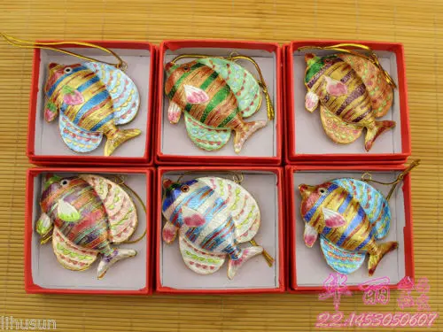 Коллекционные предметы 6 шт. китайская перегородчатая живопись ручной