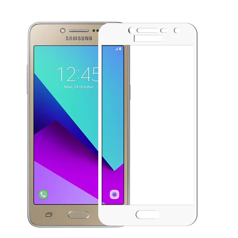 Полное покрытие из закаленного стекла для samsung Galaxy J2 Prime, Защитное стекло для экрана для samsung J2 Prime SM-G532F G532, защитная пленка - Цвет: White