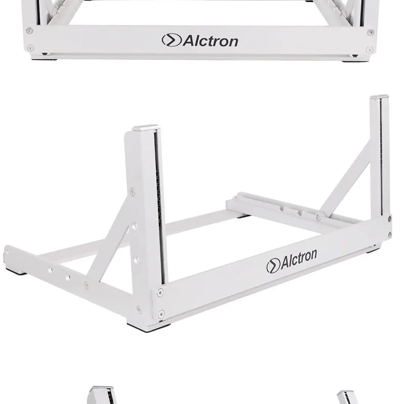 Alctron RS19 4U серия качественная сценическая аудиостойка из алюминиевого сплава Регулируемый угол Складная Настольная студийная стойка для 19''size устройства