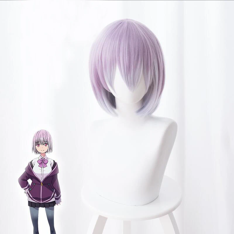 Аниме SSSS.GRIDMAN аканэ Shinjou Косплэй парик ролевые 50 см длинные синтетические волосы