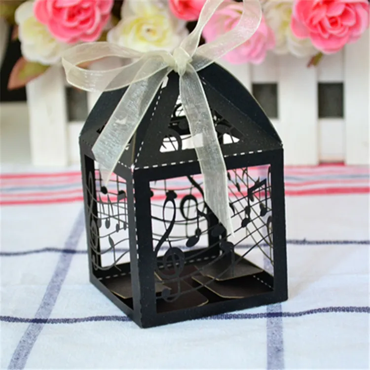 

Europe Regional Feature and Music Theme laser cut personalized wedding favor box
