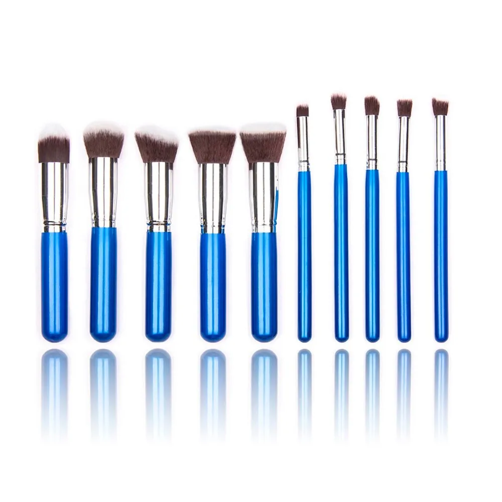 10 шт. Профессиональные кисти для макияжа Набор высокого качества макияж