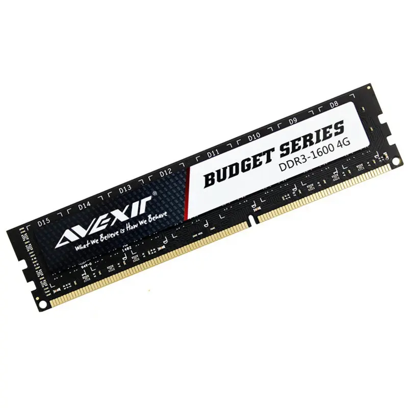 AVEXIR RAM DDR3 4 GB/8 GB 1600MHz напряжение памяти 1 5 V настольная память PC3 12800 Тип интерфейса