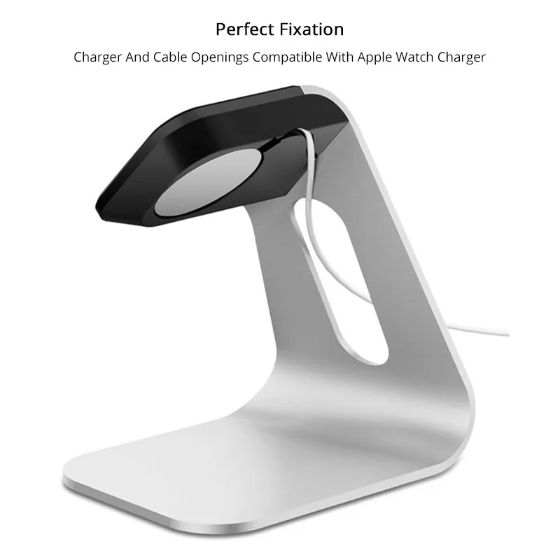 Универсальная зарядная док-станция для умных часов Apple Watch Series 1 2 3 алюминиевая
