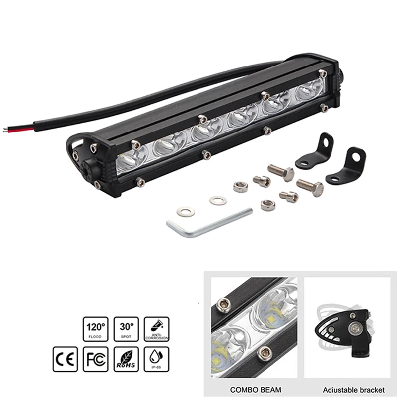 8inch LED Work Light Bar Waterproof Anti-dust Lamp for Off Road F-Best | Автомобили и мотоциклы