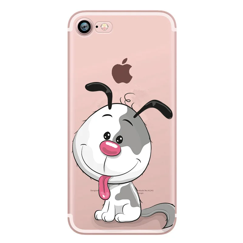 Милые животные чехол для iphone 7 плюс Домашние собаки и кошки телефон Coque 6 6s 5 5s SE 8 plus