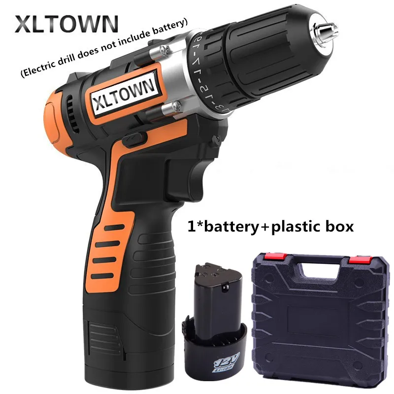 Xltown12v цифровой дисплей Литий Дрель с пластиковой коробке литиевая