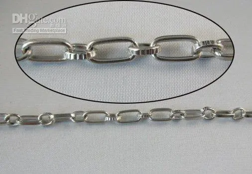 Овальная металлическая цепь M18596 с кольцом длиной 10 метров|metal chain|oval chainchain meter |