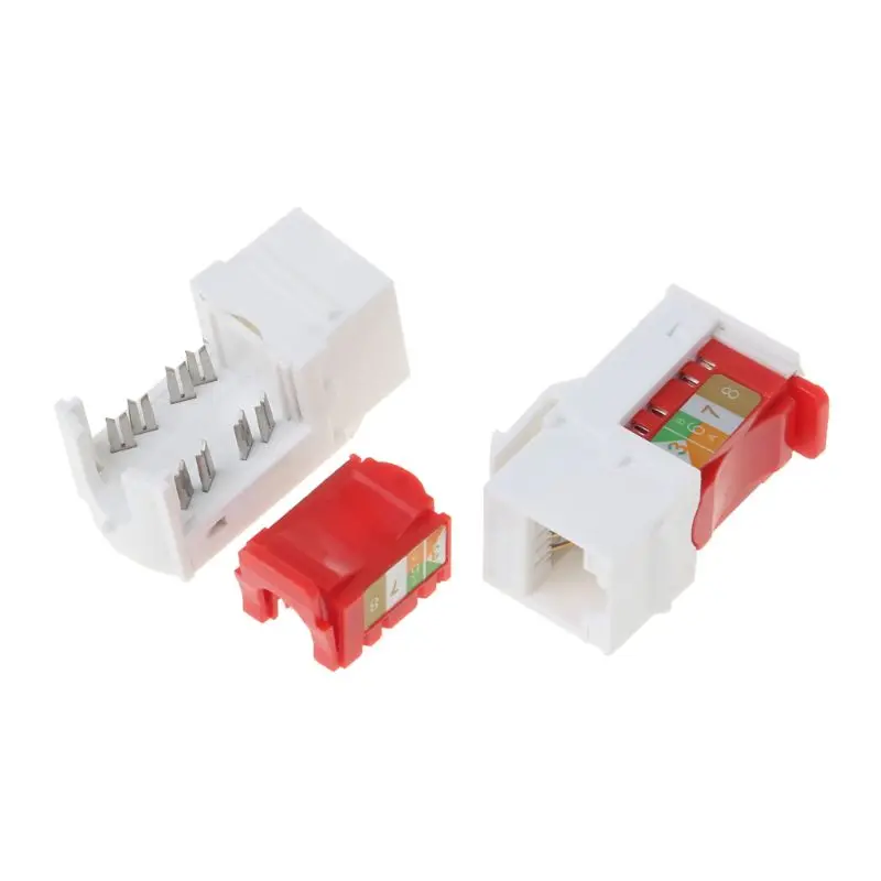 Сетевой модуль CAT6 2 шт. информационный разъем соединитель RJ45 адаптер модули Keystone