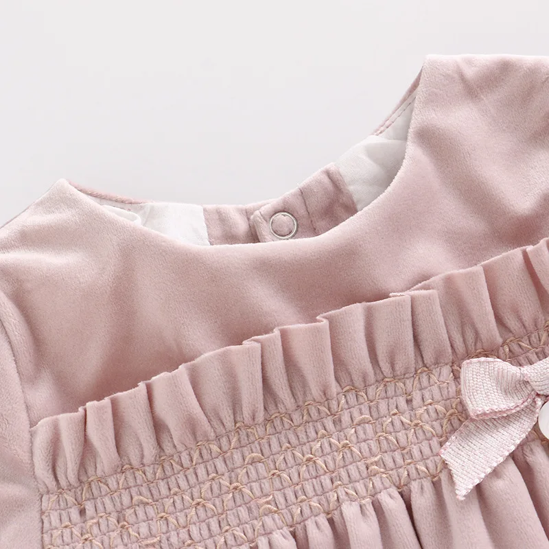 Spring 2019 Pink Red Gold Velvet Princess Baby Girls Dress Toddler Girl Dresses Christmas Kids for | Детская одежда и обувь