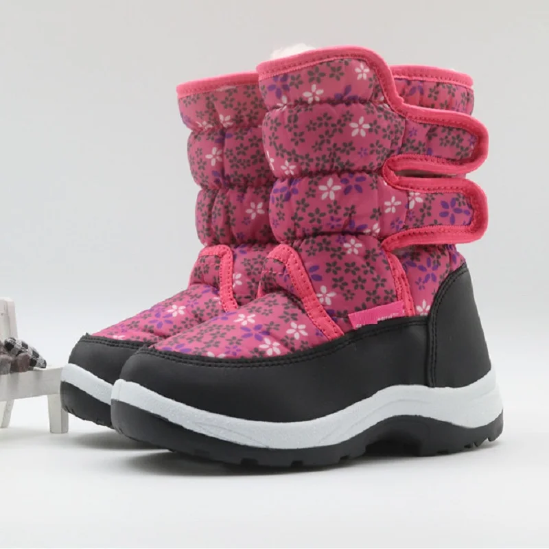 Зимняя детская обувь для маленьких девочек и зимние ботинки мальчика мальчиков