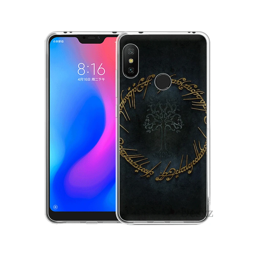 Силиконовый чехол TPU для Xiaomi Mi 6 8 Lite SE A1 A2 5X 6X 2S F1 Lord Of The Rings Hobbit Gandalf Shell Cover on.