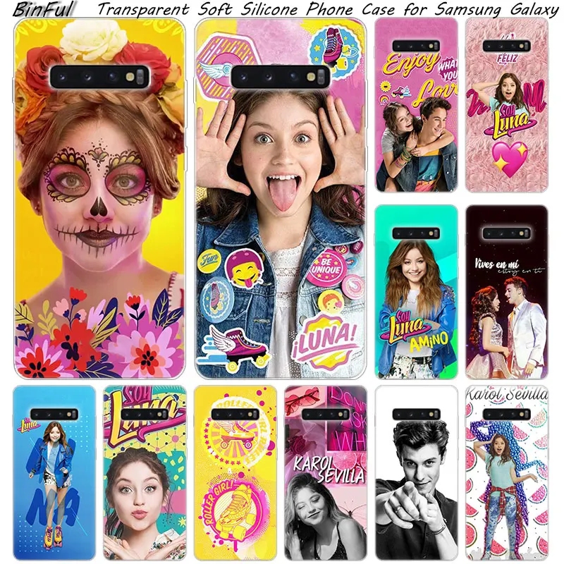 Мягкий силиконовый чехол Soy Luna для Samsung Galaxy S10 S9 S8 Plus S7 Edge A6 A8 A7 A9 2018 A5 2017 Модный |