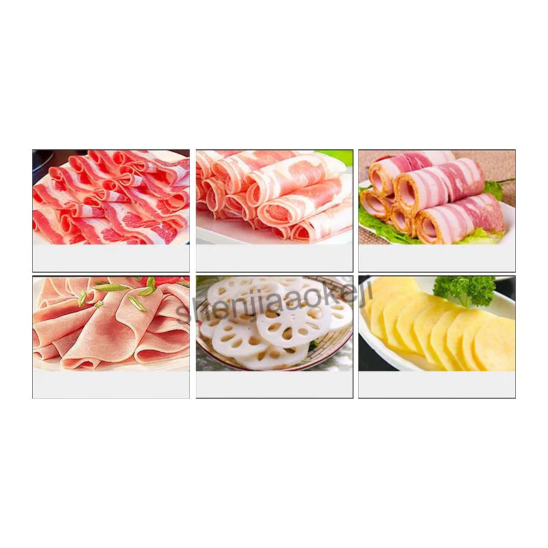 Electric meat slicer automatic beef mutton frozen cutting machine planing roll commercial cutter | Бытовая техника