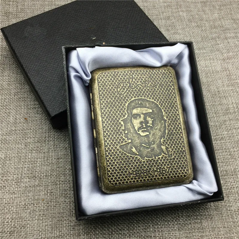 Винтажный стиль Mr.k 014 старые цветные мужские металлические портсигары Che Guevara