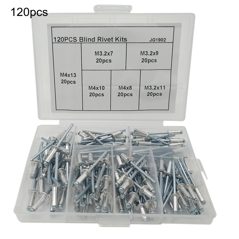 120pcs Nail Decoration Aluminium Blind Rivet Pop kits | Строительство и ремонт