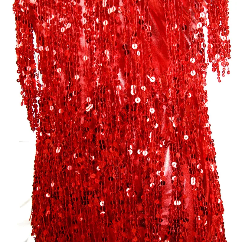 BLINGSTORY Flapper одежда для женщин Vestido блестящее платье с кисточками