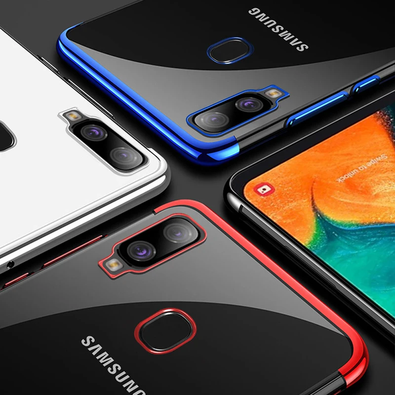 Простой чехол для Samsung Galaxy A40 A40S мягкий бампер Ультратонкий силиконовый A 40 A40s |