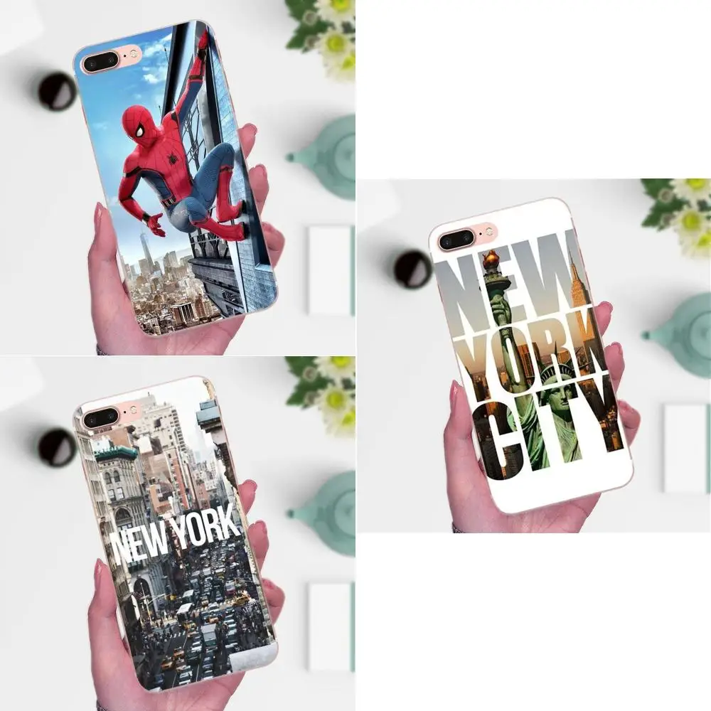 New York City Offer Vertical For Galaxy A3 A5 A7 On5 On7 2015 2016 2017 Grand Alpha G850 Core2 Prime S2 I9082 TPU | Мобильные