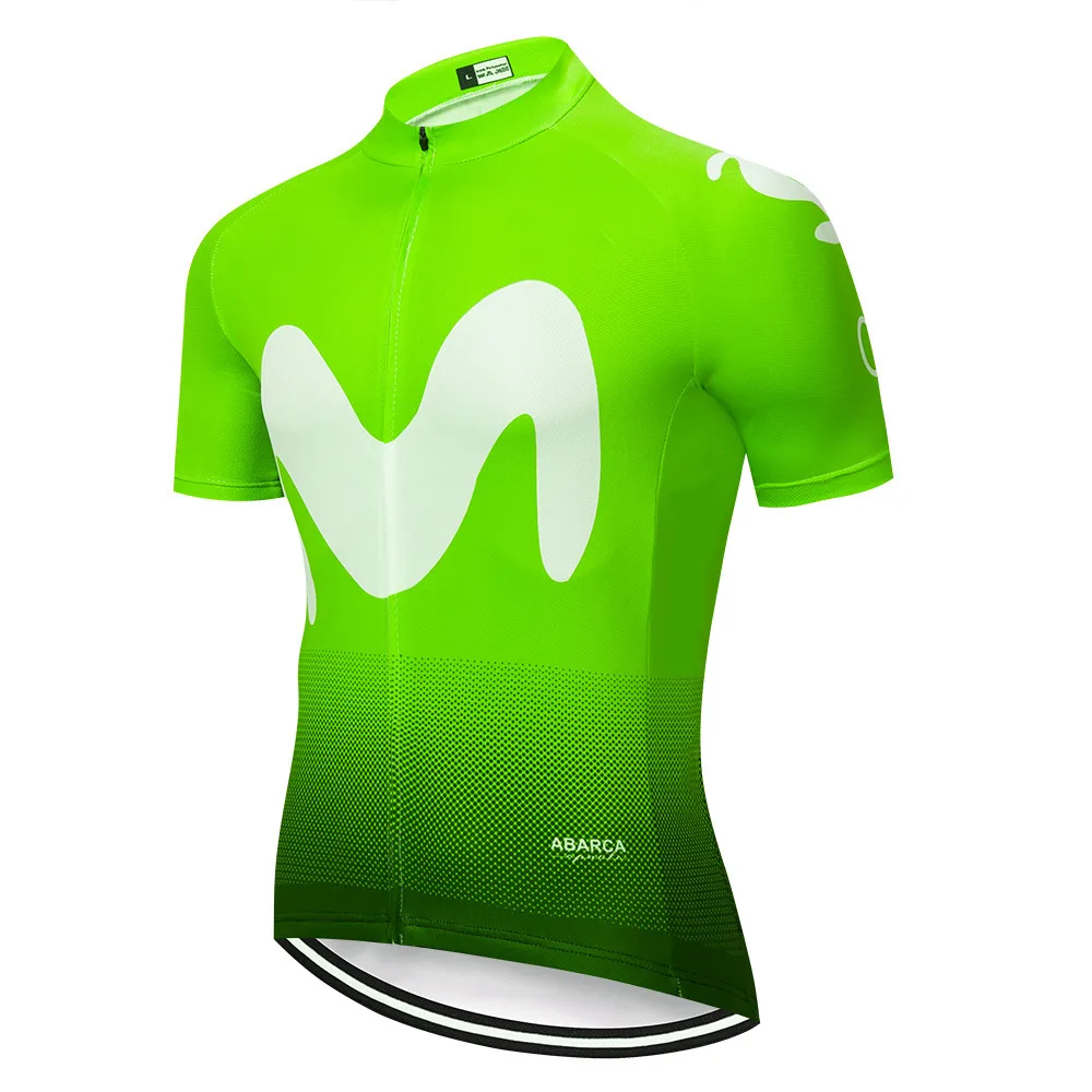Cycling jersey Команда Movistar флуоресцентная зеленая одежда для велоспорта Джерси Ropa велосипед для мужчин лето Pro майки для велоспорта Велоспорт гелиевая Подушка шорты - Цвет: Cycling jersey