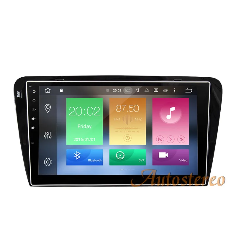 Android 9 автомобильный без dvd-плеера gps навигация для Skoda Octavia A7 2013+ мультимедийная магнитола головное устройство ips авто стерео