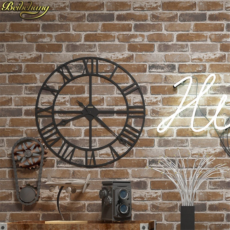 Beibehang современные 3D обои из камня и кирпича для настенного дизайна фоновая стенка