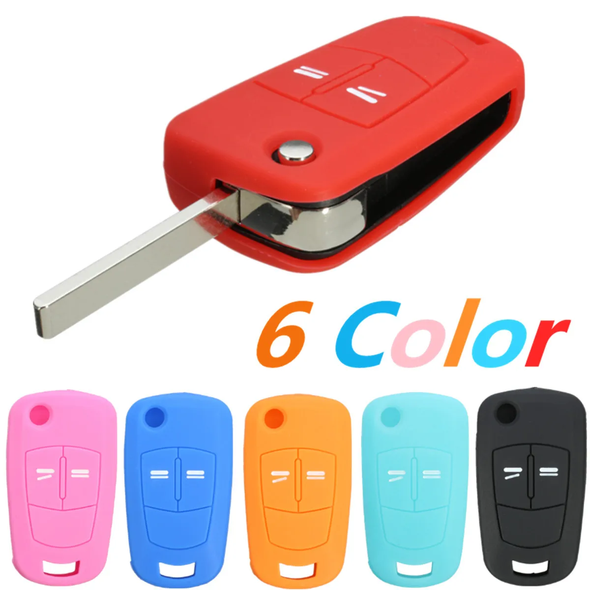 Силиконовый чехол для автомобильного флип ключа с двумя кнопками Vauxhall /Opel /Astra