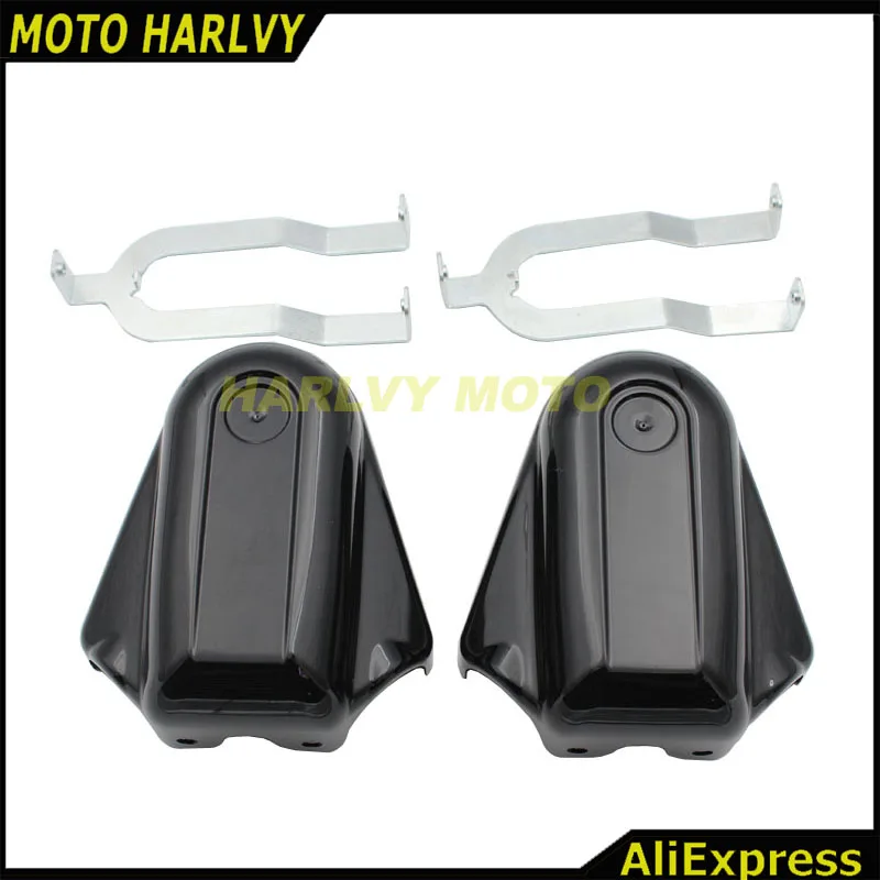 Черный бар и щит задняя ось фантомное покрытие для Harley Softail FLSTC FLSTN FLS FXSTB |