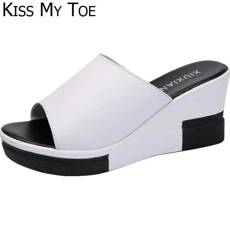 2019 г. модные повседневные женские босоножки из натуральной кожи цвет белый