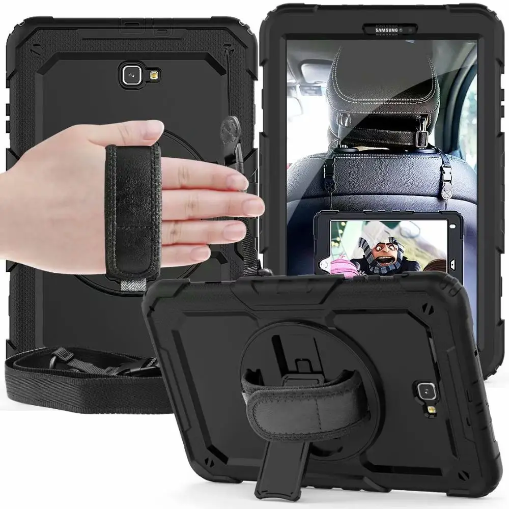 for Samsung Galaxy Tab A 10.1 2016 T580 T585 SM-T580 SM-T585 Case Shockproof Kids Kickstand Silicone Rubber Armor Cover |
