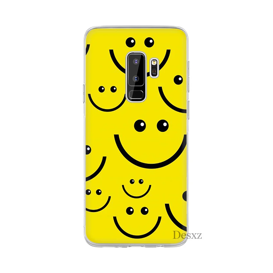 Чехол Desxz Smiley Face для Samsung S8 S9 S10E S10 Plus S3 S4 S5 S6 S7 Edge Note 8 9 M10 M20 M30|Чехлы-накладки| |