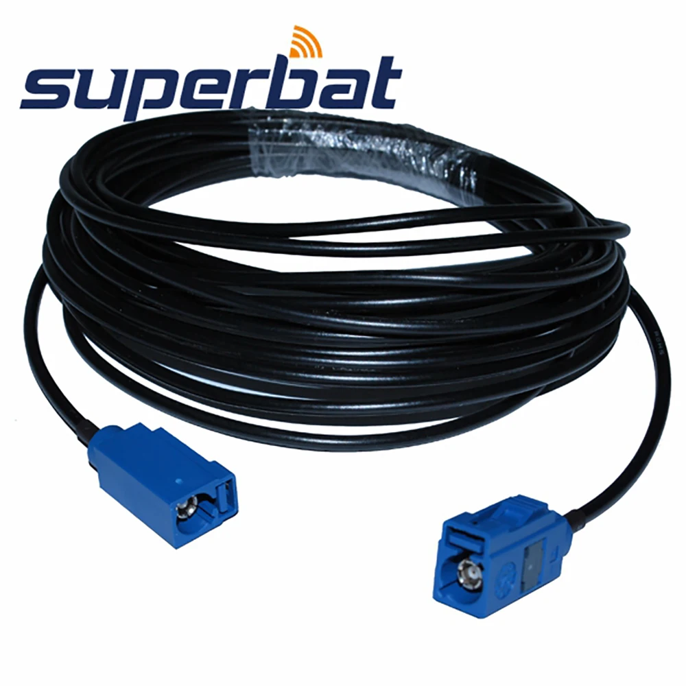 Superbat Fakra Jack Straight to Female Straight Pigtail RG174 C GPS Extension Cable 500cm