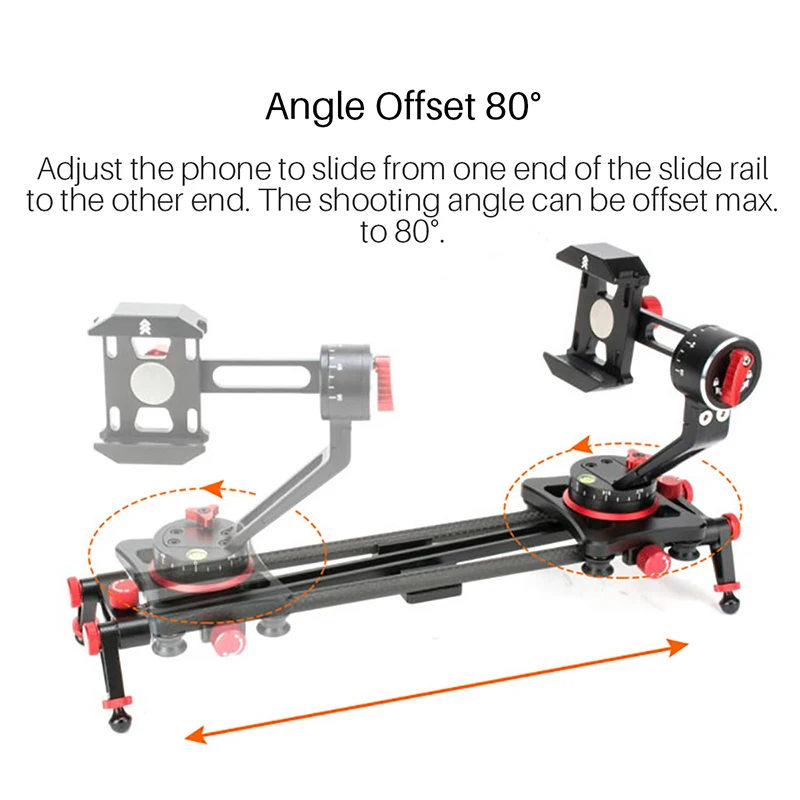 Портативный видео тележка Железнодорожный комплект 2 in1 с телефоном штатив