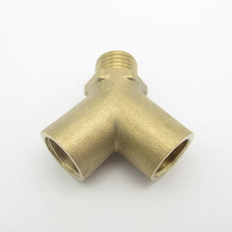 1/4 &quotBSP Male x Female резьба Y Тип 3 ходовой латунный фитинг для труб адаптер соединитель